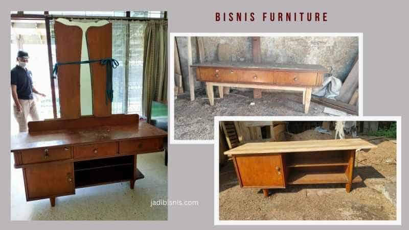 refurnish meja rias nenek bisnis furniture kecil-kecilan