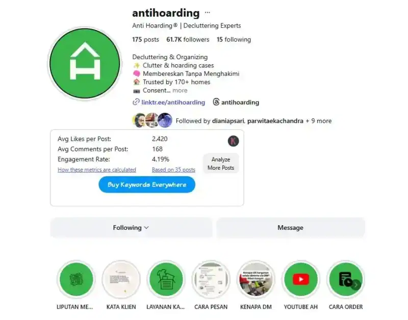 instagram anti hoarding